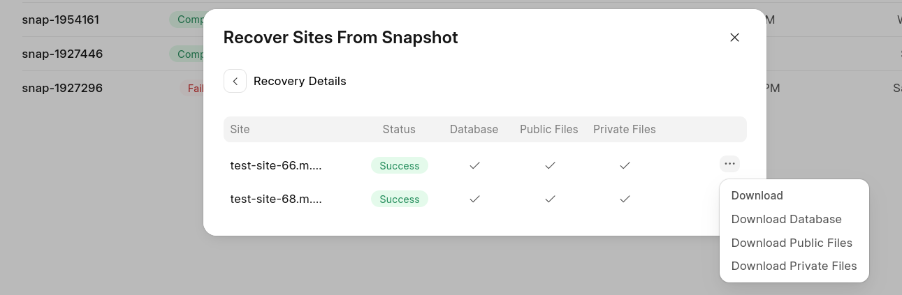 Snapshot